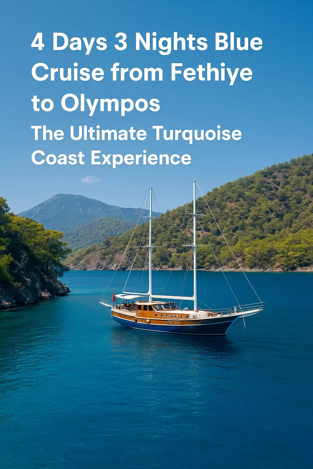 4 Days 3 Nights Blue Cruise from Fethiye to Olympos: The Ultimate Turquoise Coast Experience